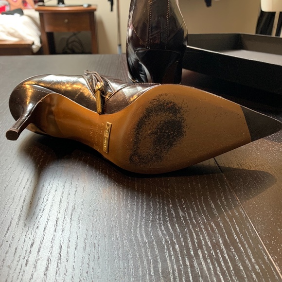 DOLCE GABBANA Vitello High Heel Booties - Picture 5 of 7